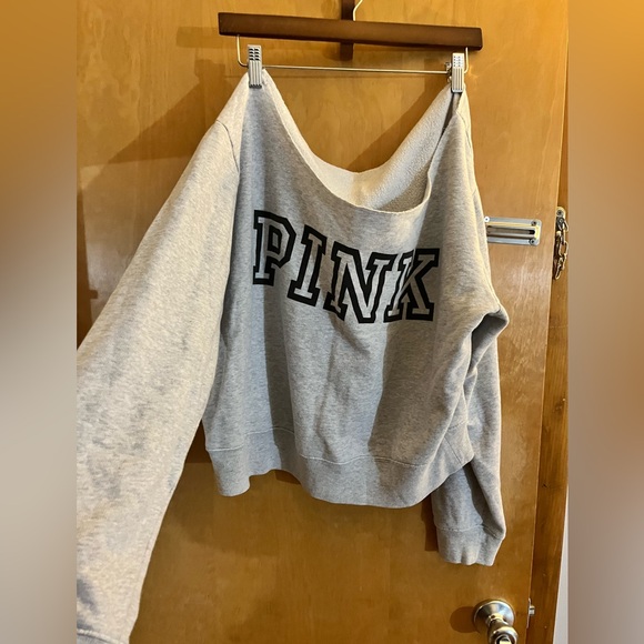 PINK Victoria's Secret Tops - Pink cropped sweatshirt